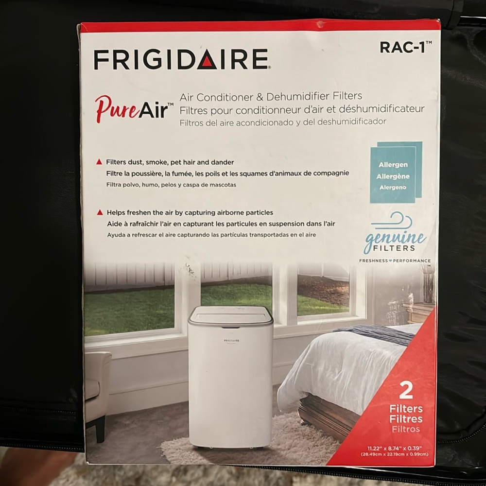 Frigidaire air conditioning and dehumidifier filters